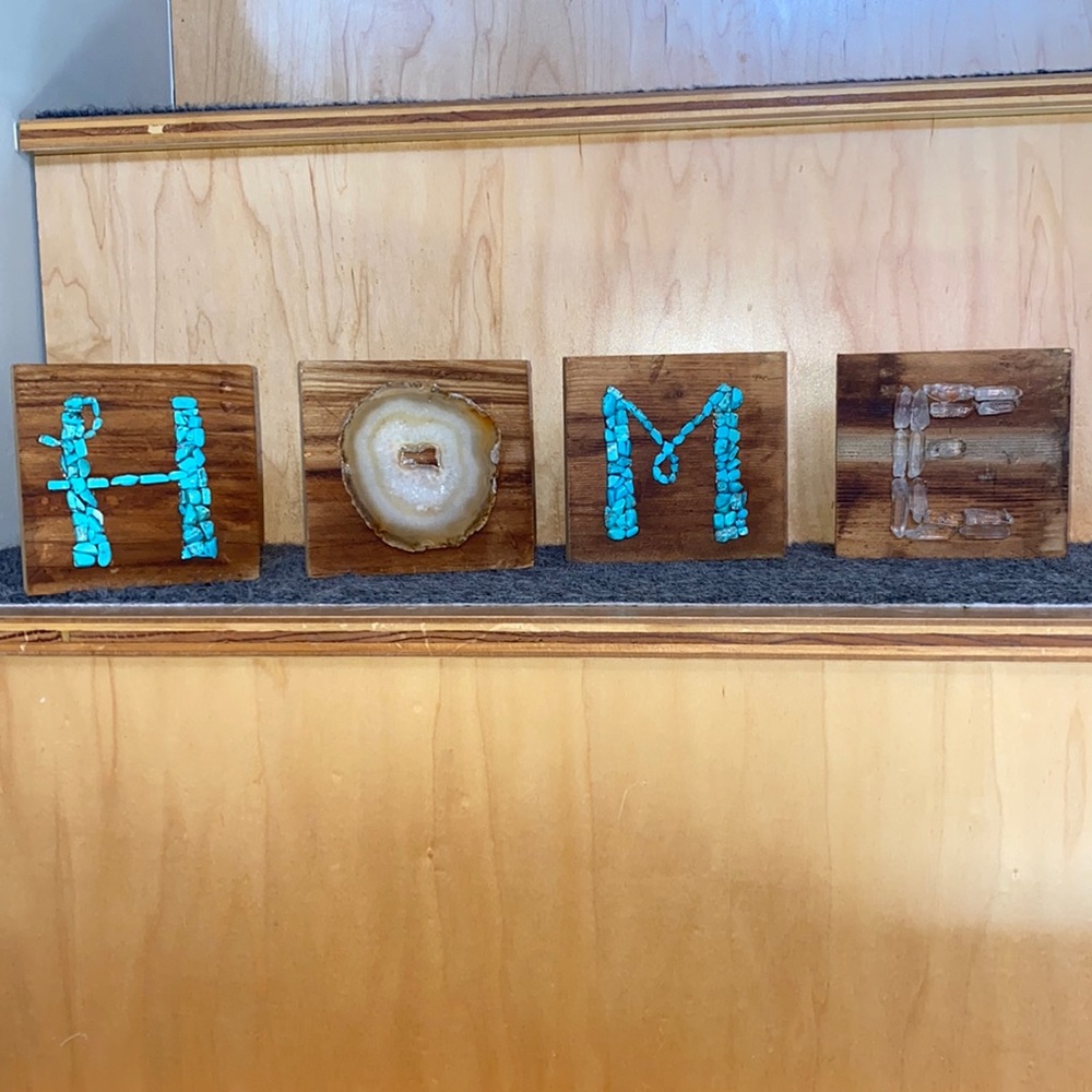 HOME wooden blocks
